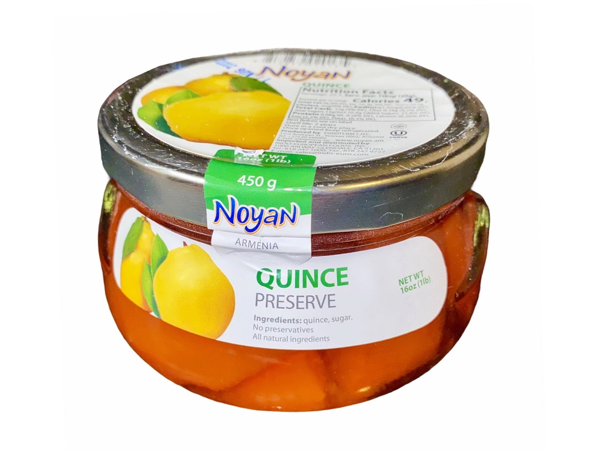 NOYAN QUINCE PRESERVE 16 OZ