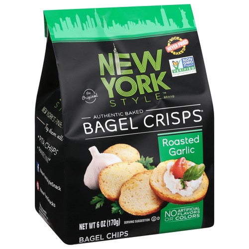 NY BAGEL CRISPS GARL 6 OZ