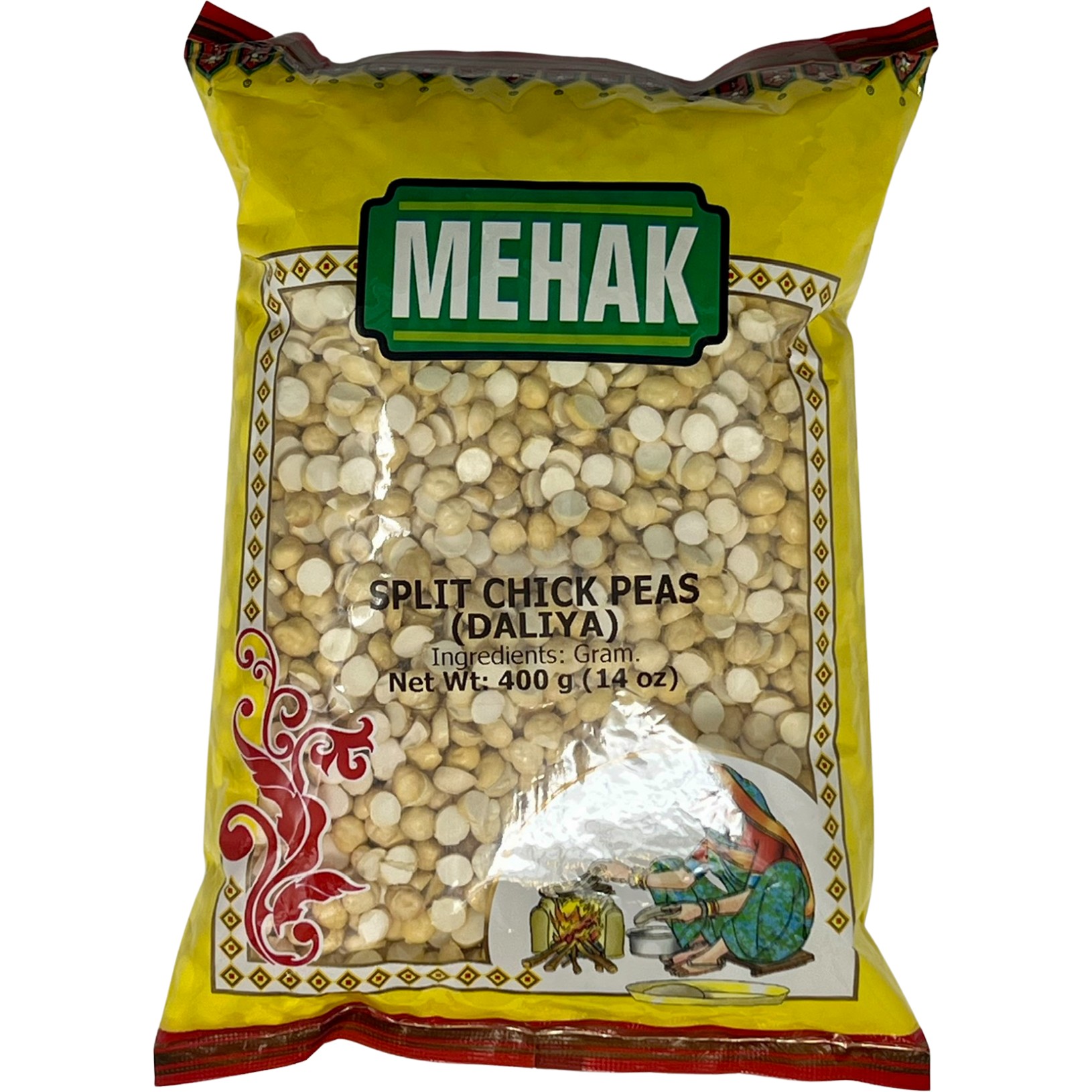 Mehak Split Chick Peas Daliya 400 GM
