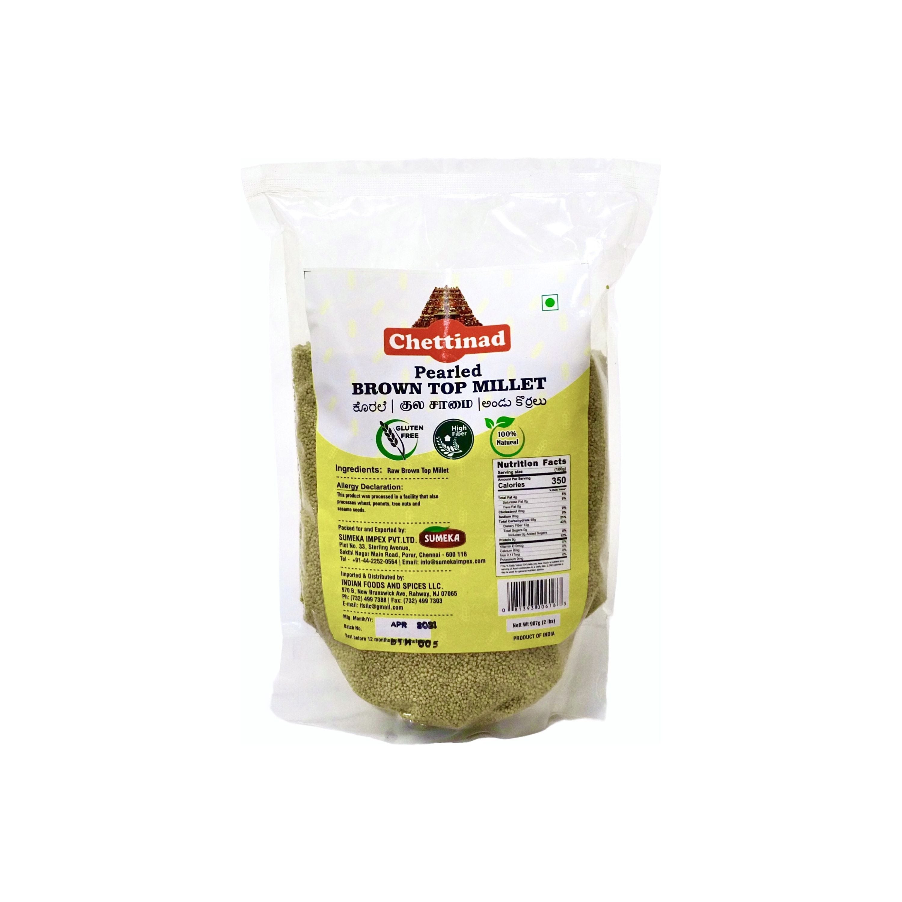 Chetti Pearl Brow Millet 2 LBS