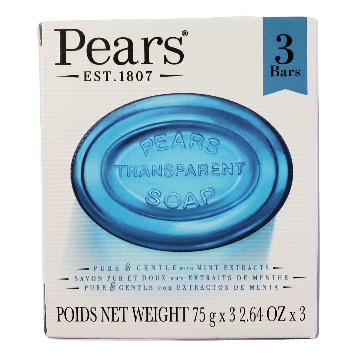 Pears 3 Soap Bars 1 Each
