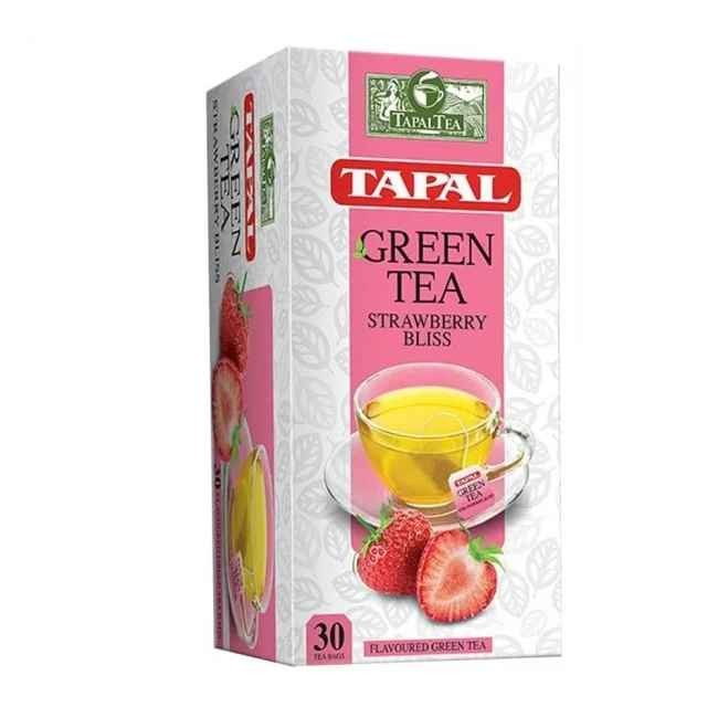 TAPAL GREEN TEA STRAWBERRY 30TEA BAGS 45 GM