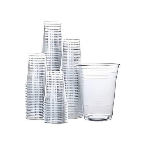 DISPOS PLASTIC CUPS 100 PCS