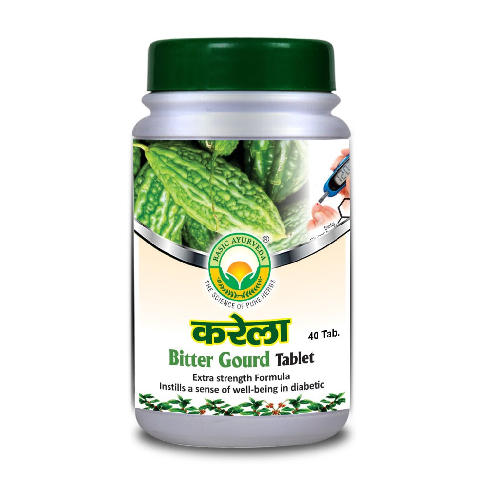 BASIC AYURVEDA BITTER GOURD TABLET 40 COUNT