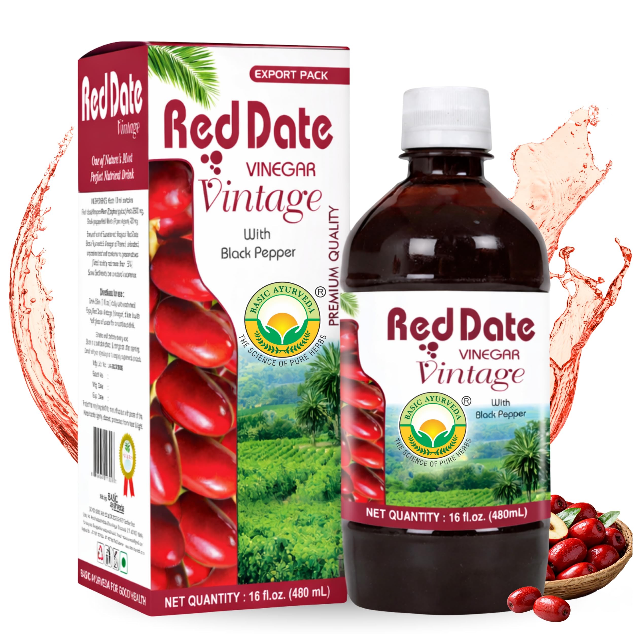 BASIC AYURVEDA RED DATE 480 ML
