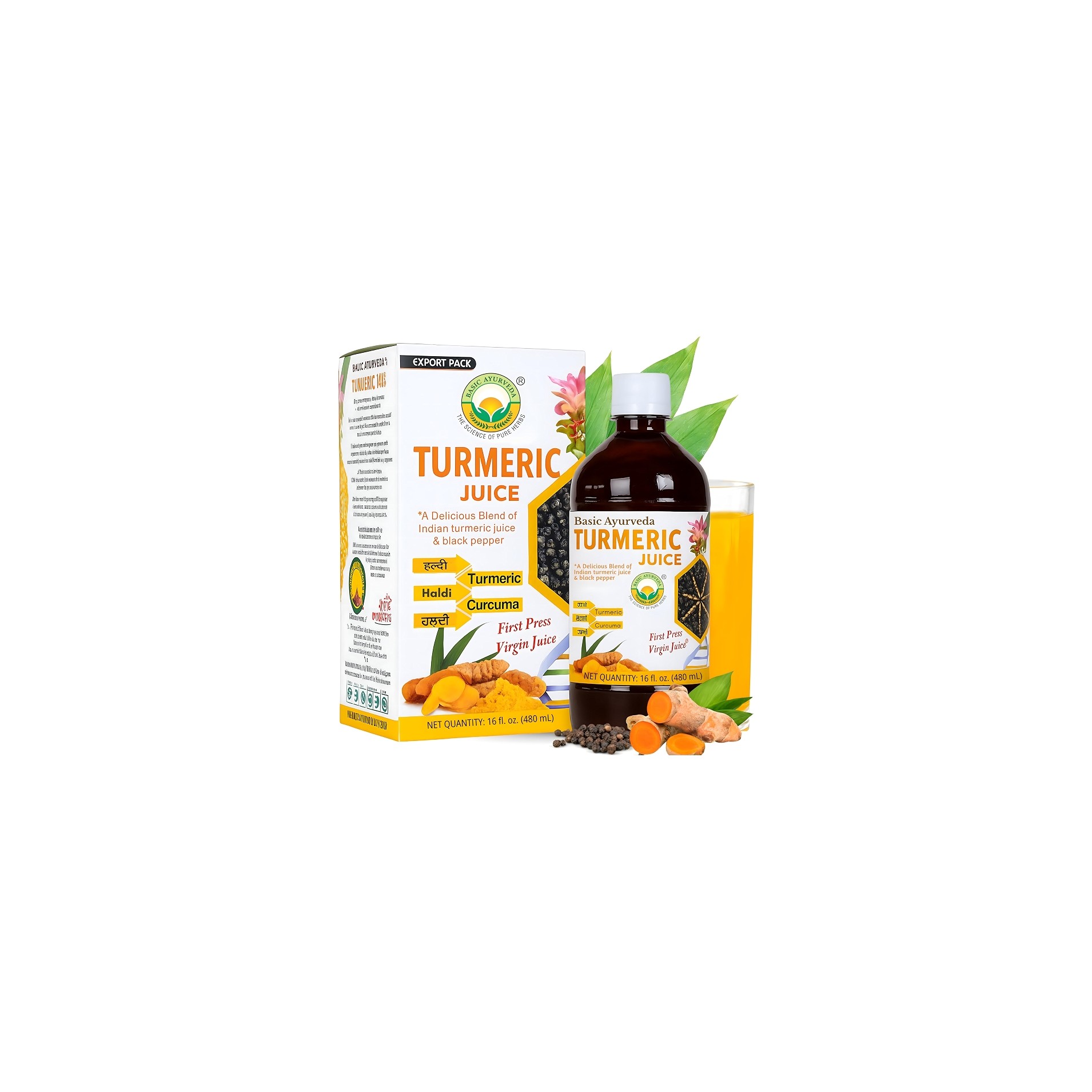 BASIC AYURVEDA TURMERIC JUICE 480 ML