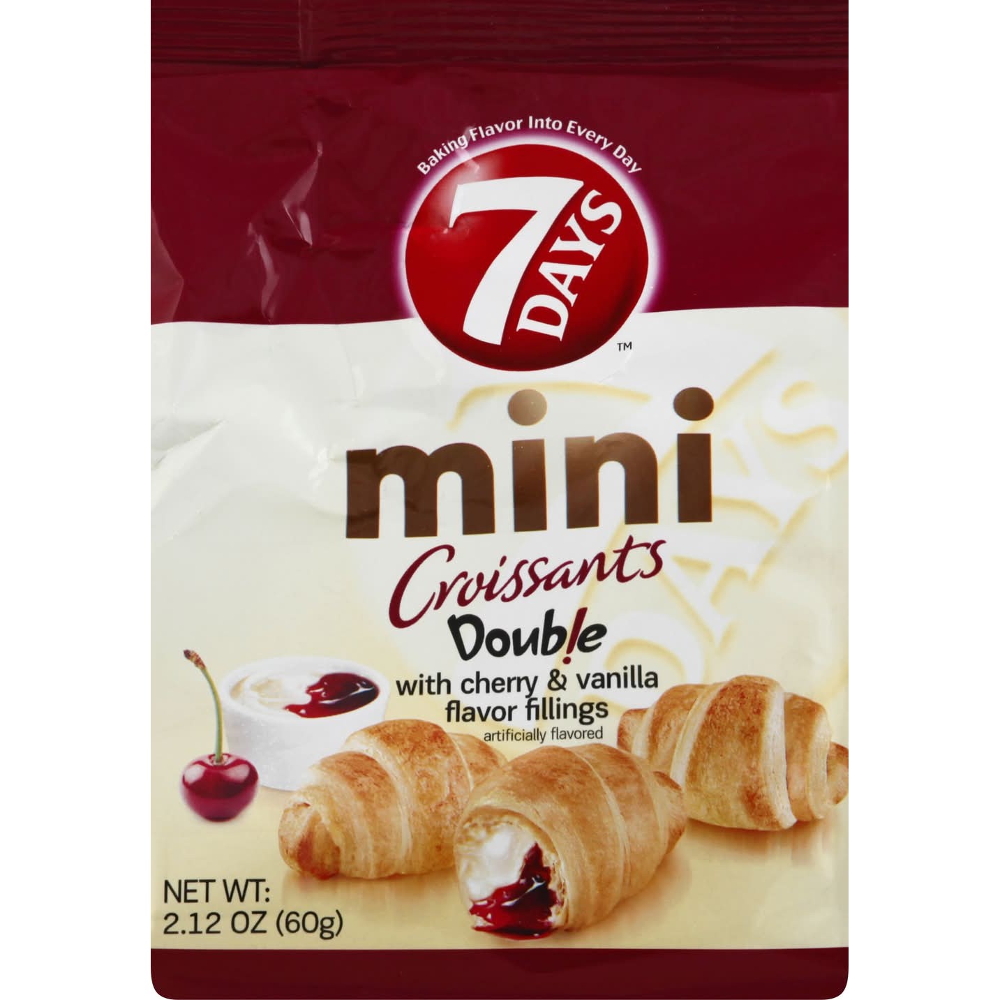 7DAY MINI CRISSANT2.12 DOUBLE CHERRY VAN 2.12 OZ