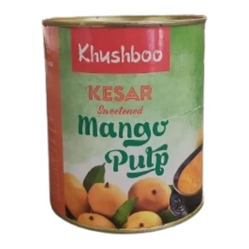 Khushboo Kesar Mango Pulp Sweetened 850 GM