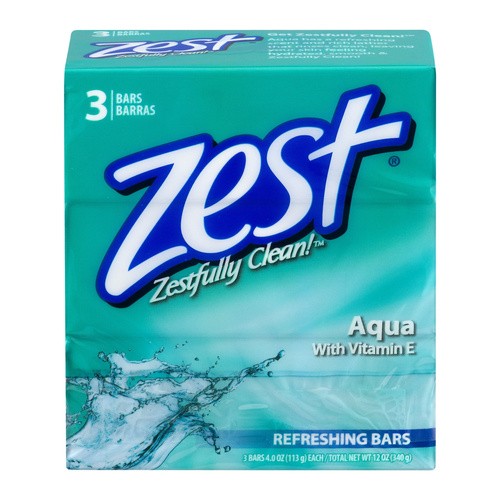 ZEST AQUA SOAP BAR 3 Pack 12 OZ