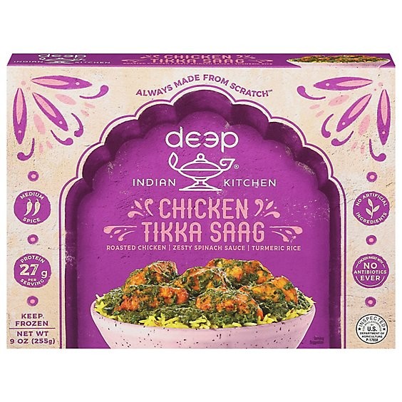 SPINACH TIKKA CHICKEN DEEP 0.56 Lbs