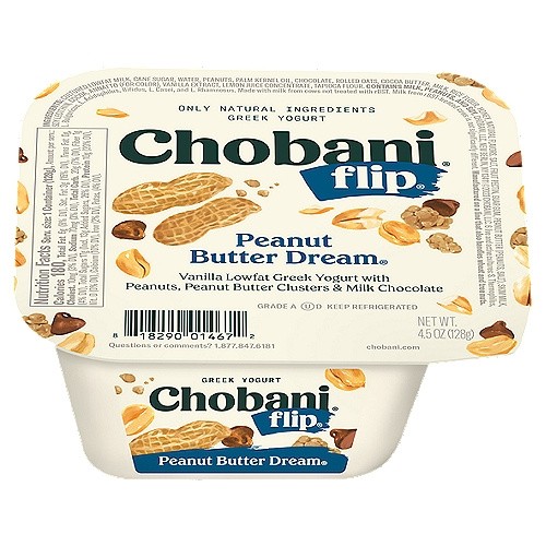 CHOBANI YOGURT FLIP PEANUT 4.5 OZ
