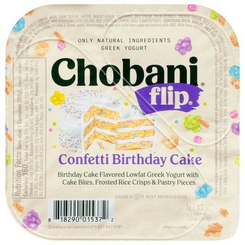 CHOBANI FLIP CONFETTI CAKE               1 OZ