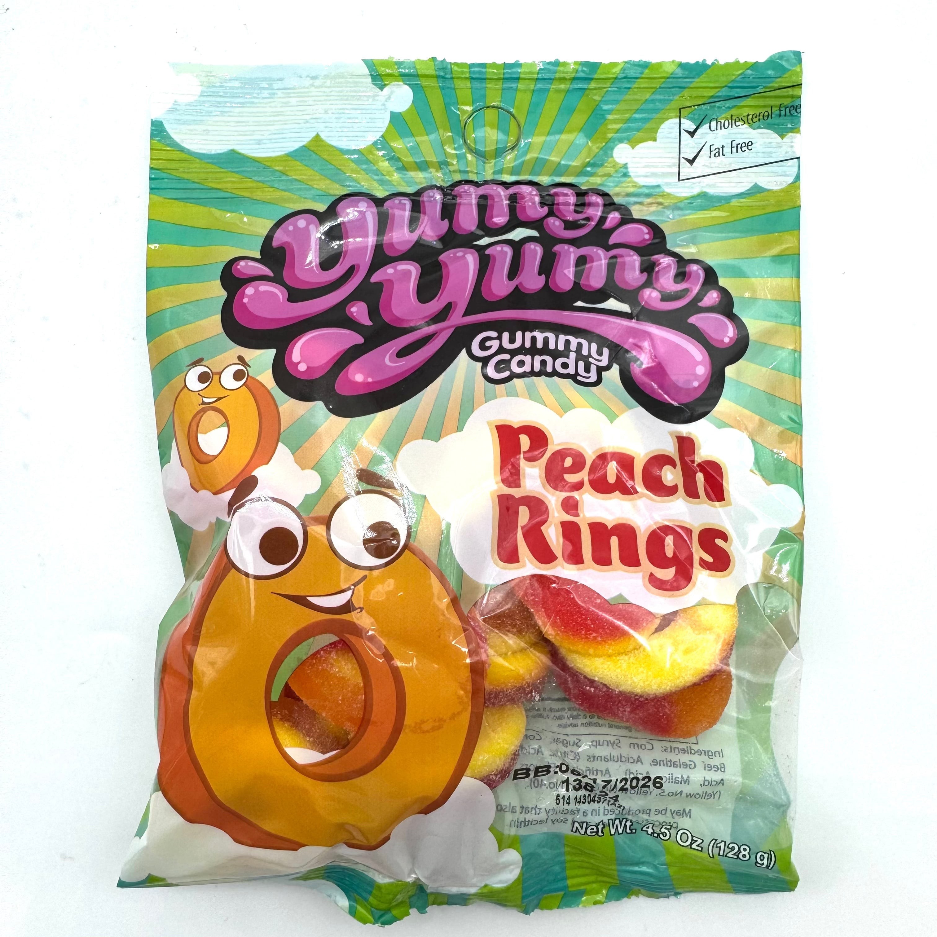 YUMMY YUMMY PEACH RINGS 128 GM