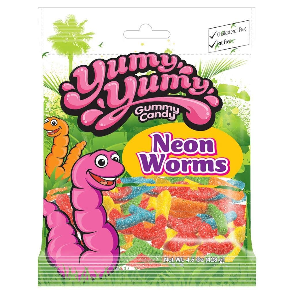 YUMMY YUMMY NEON WORMS 128 GM