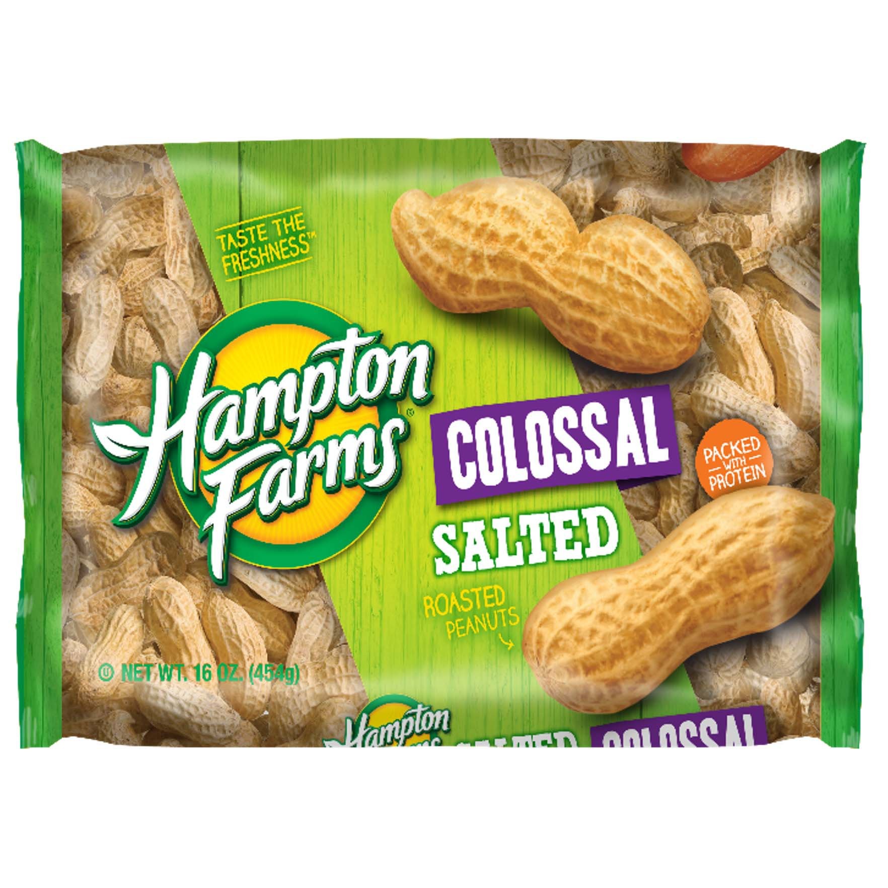 HAMPTON FARMS ROASTED PEANUTS  454 GM