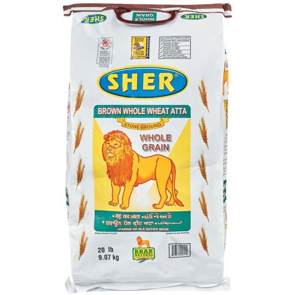SHER WH WHEAT AATTA 20 LBS