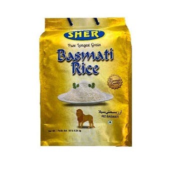 SHER BASMATI RICE  10 LBS