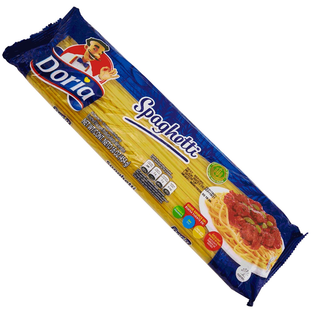 DORIA SPAGHETTI PASTA                    16 OZ