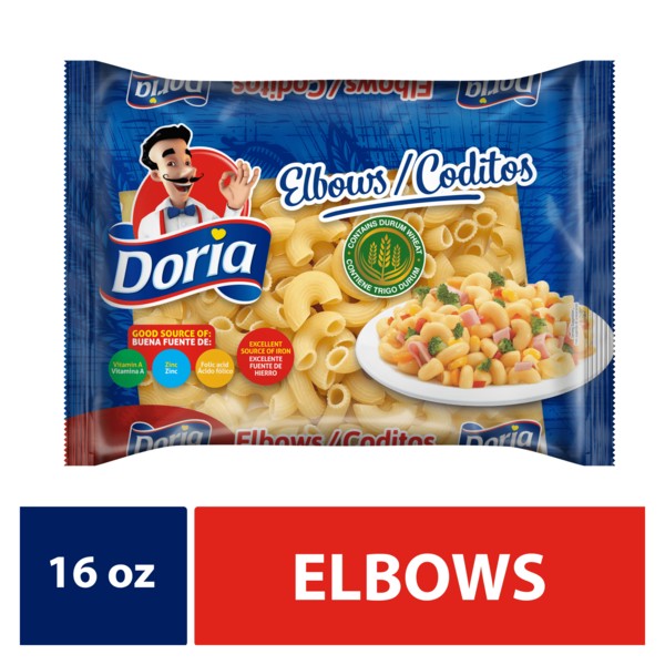 DORIA ELBOWS PASTA                       16 OZ