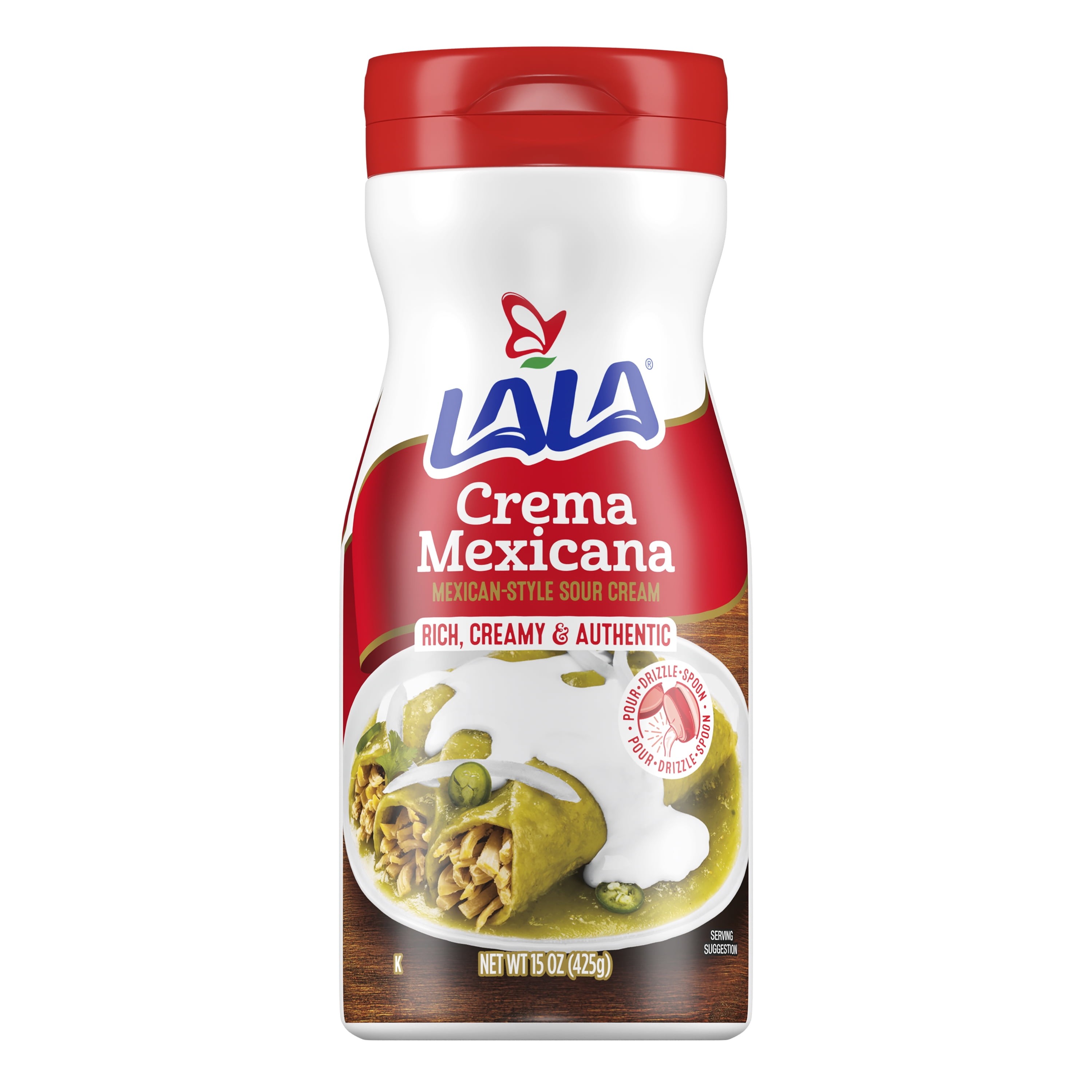 LALA CREMA MEXICANA POUR BOTTLE 15 OZ