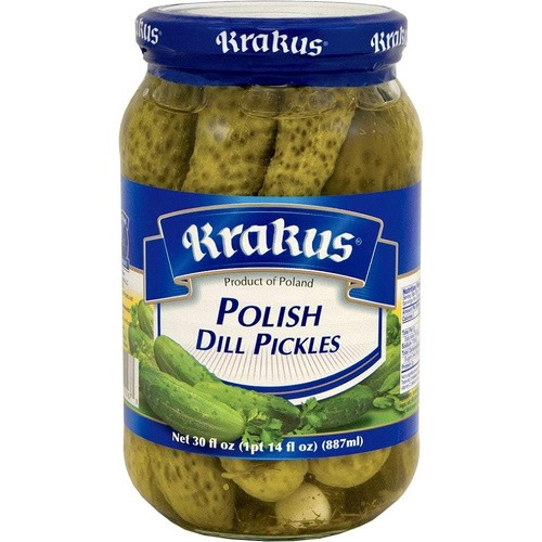 KRAKUS POLISH DILL PICKLES 30 OZ