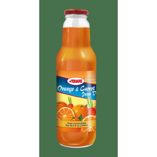 SQUARE ORANGE & CARROT JUICE 25.4 OZ