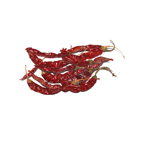RED WHOLE CHILLI W STEM INDIA BAZAAR 200 GM