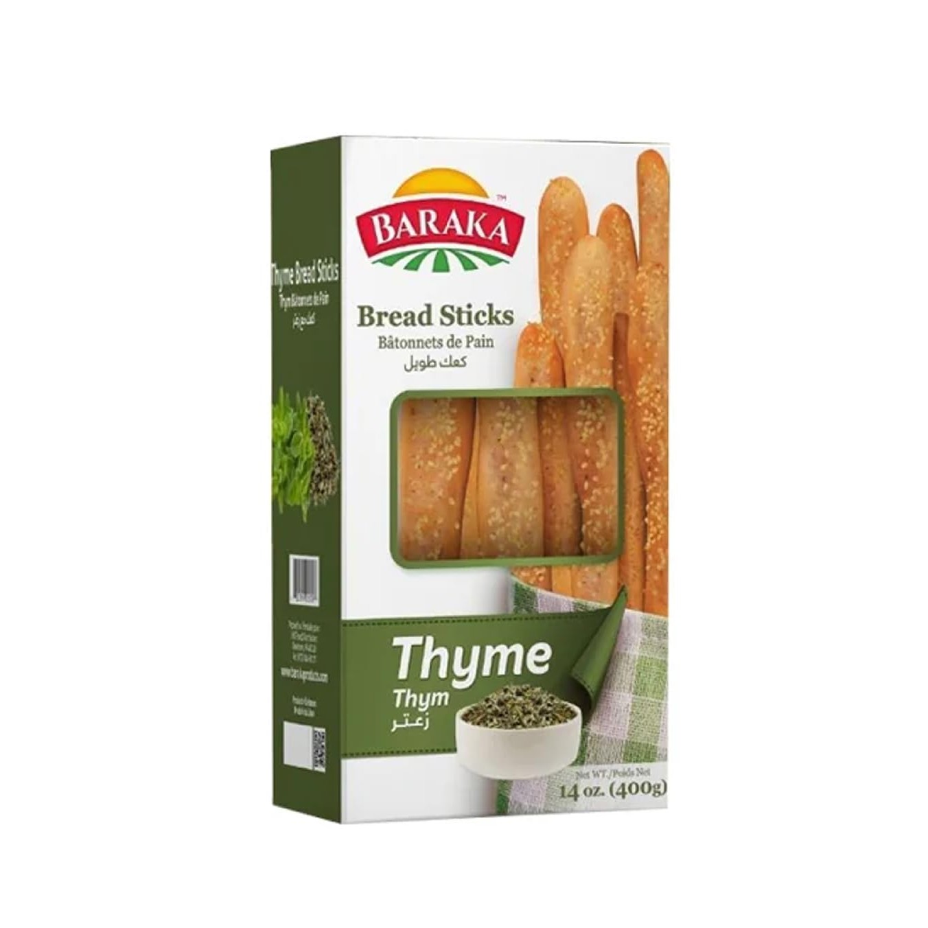 Baraka Thyme Bread Sticks 400 GM