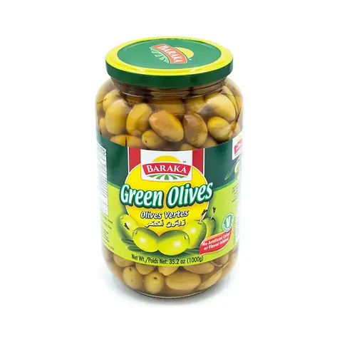 Baraka Green Olives 1000 GM