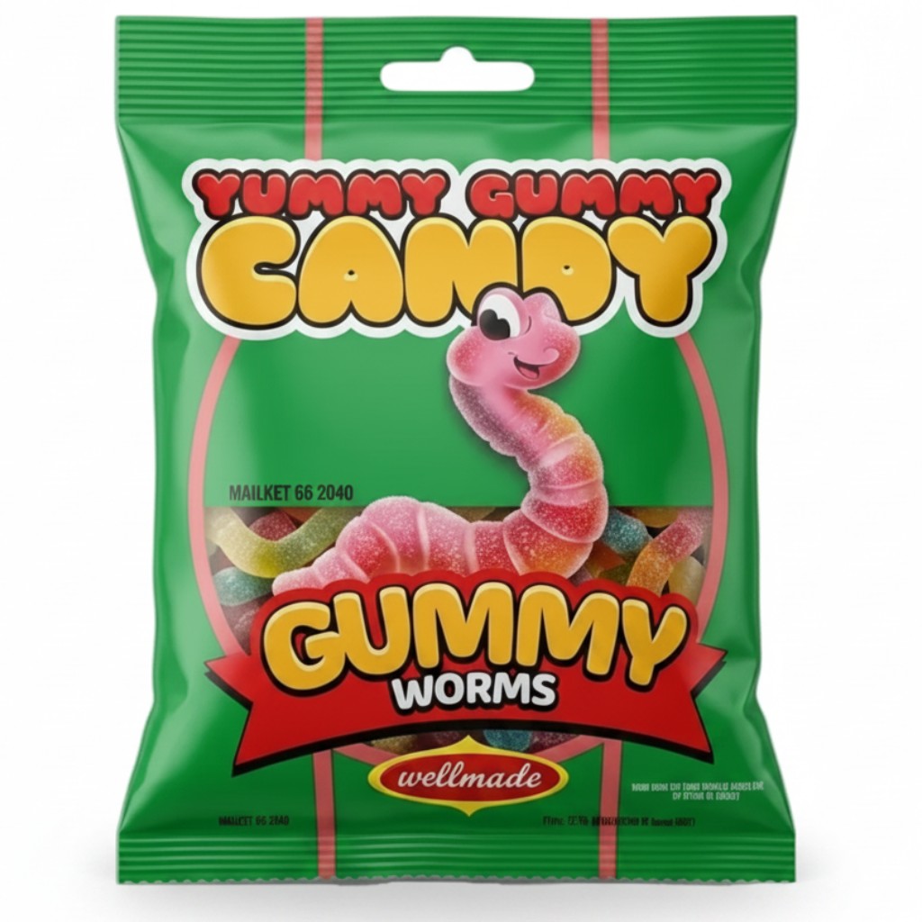 Y.Gummy Worms 125 GM