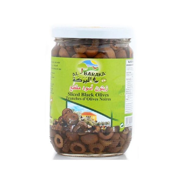BARAKA SLICED BLACK OLIVES 1300 GM