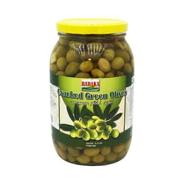 BARAKA GREEN CRACKED OLIVES 2 KG