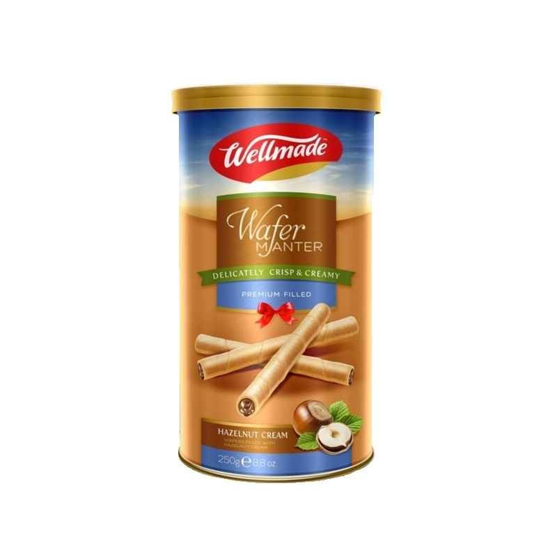 WellMade Wafers Roll Hazelnut 250 GM
