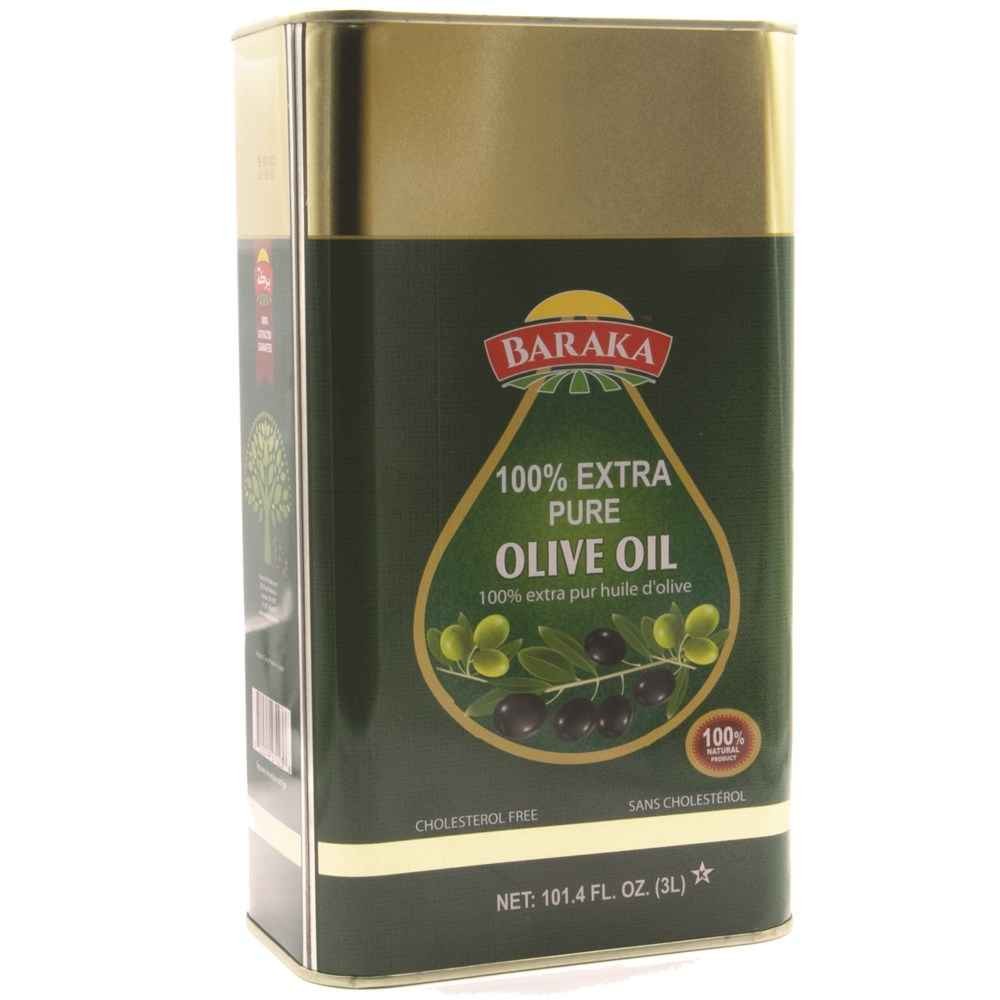 Baraka Pure Olive Oil In Tin 3 LTR