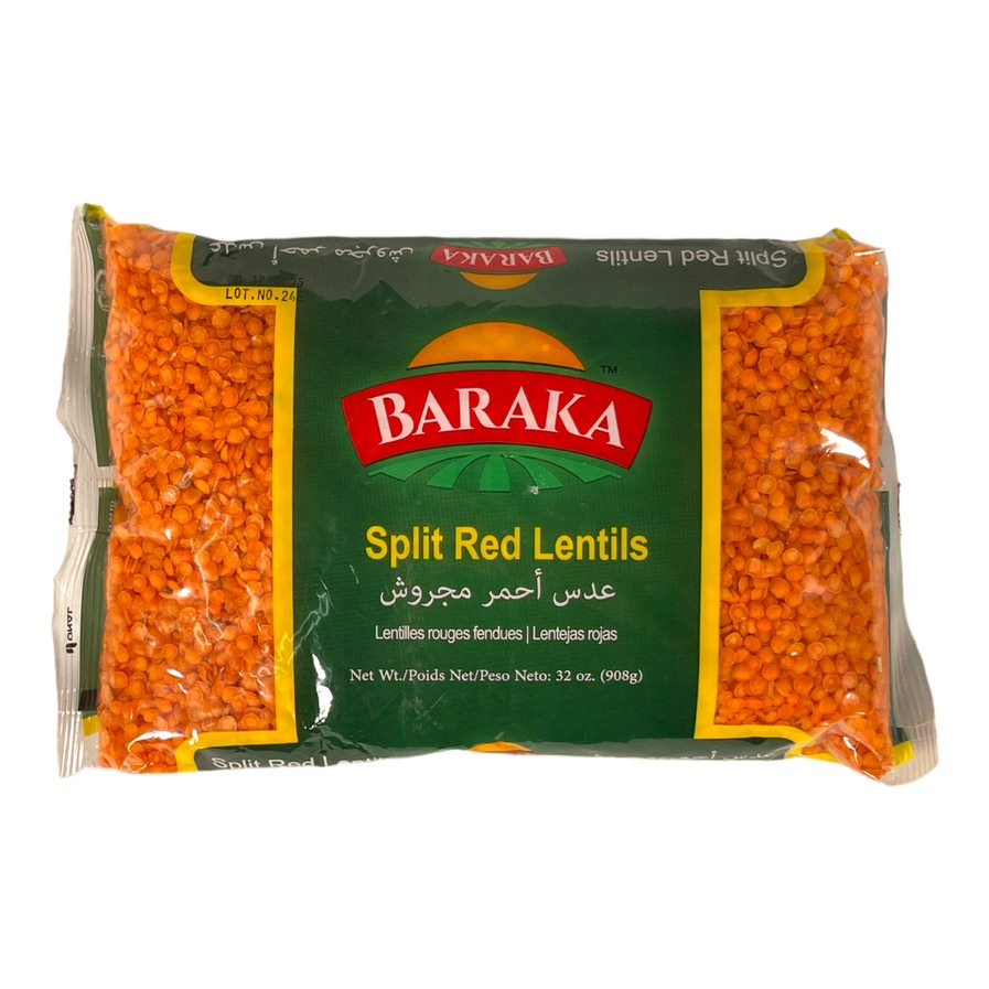 Baraka Split Red Lentils 908 GM