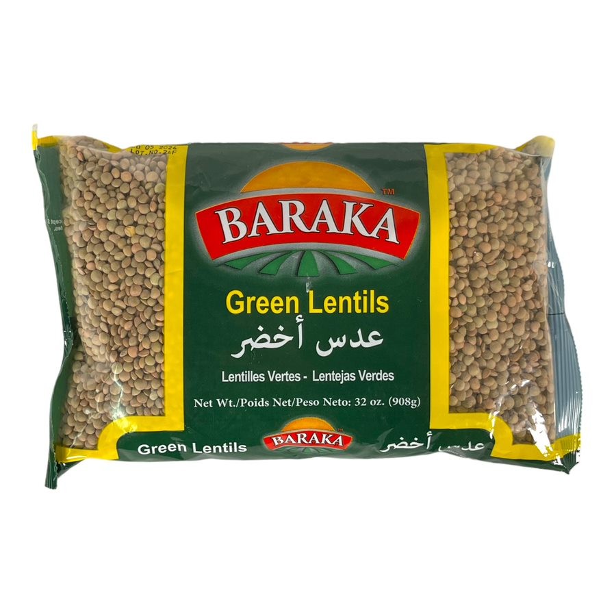 Baraka Green Lentils 908 GM