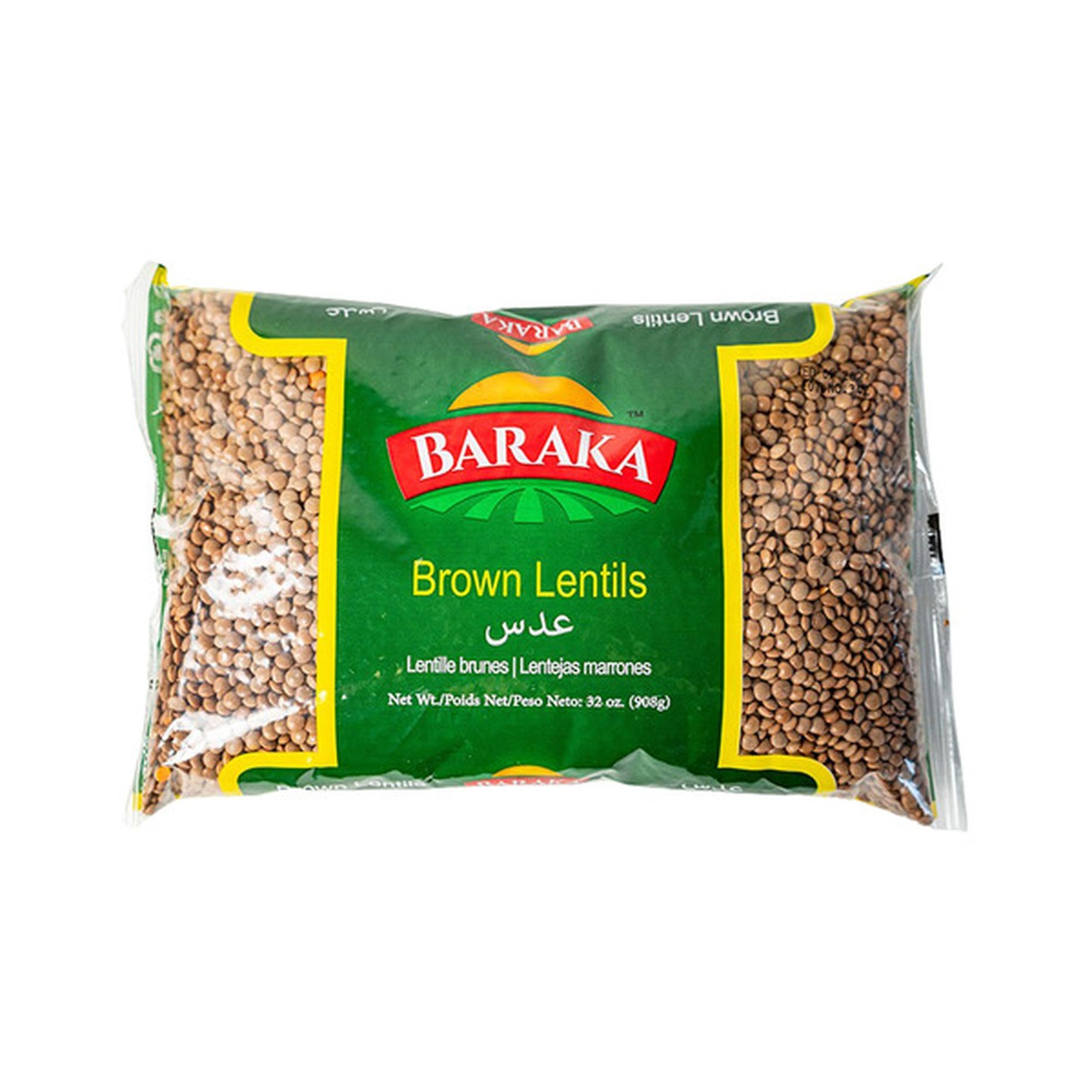 Baraka Brown Lentils 908 GM