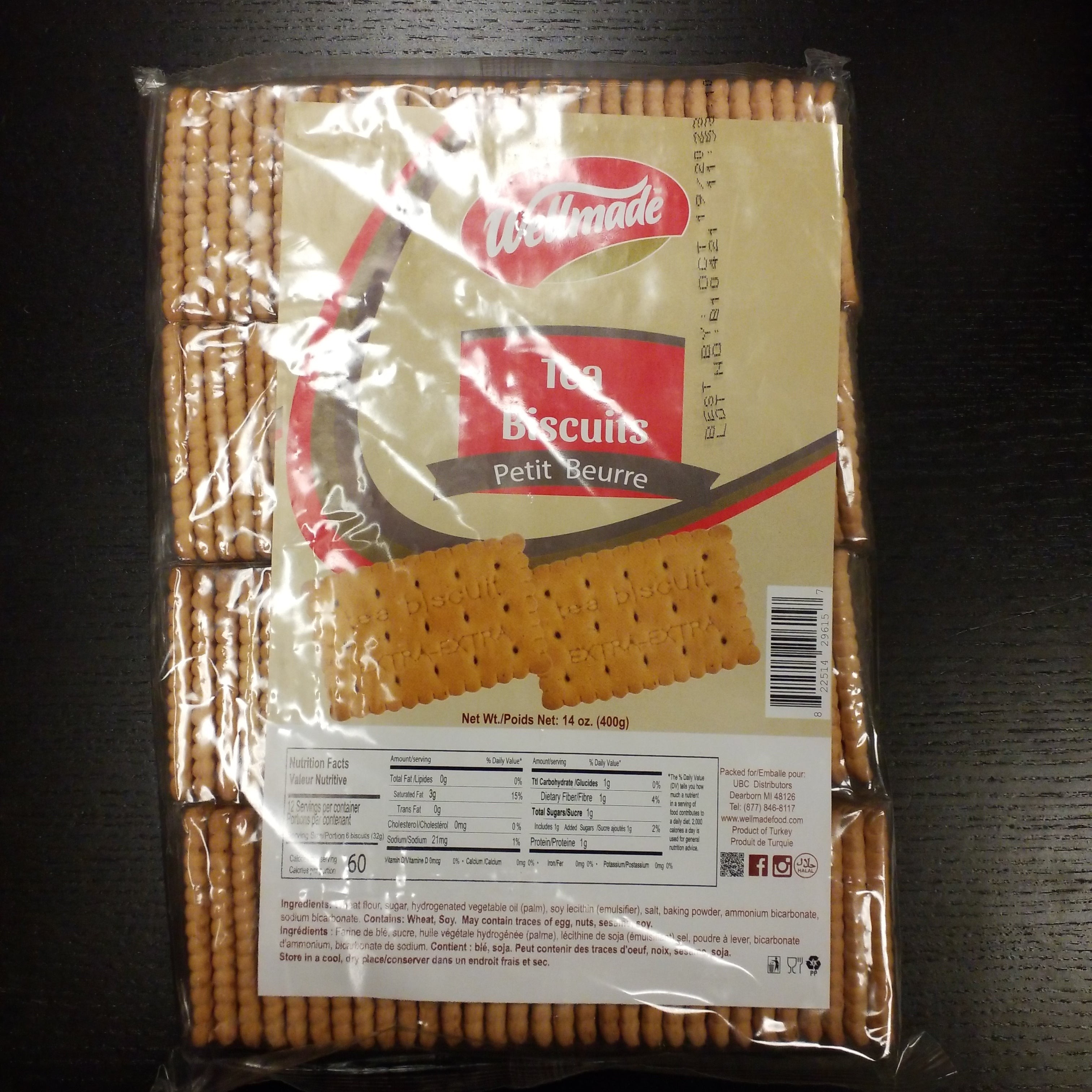 WELLMADE Tea Biscuits 400 GM