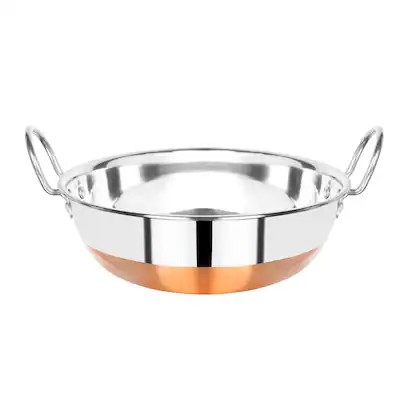 SS Copper Bottom Kadai 1 Each