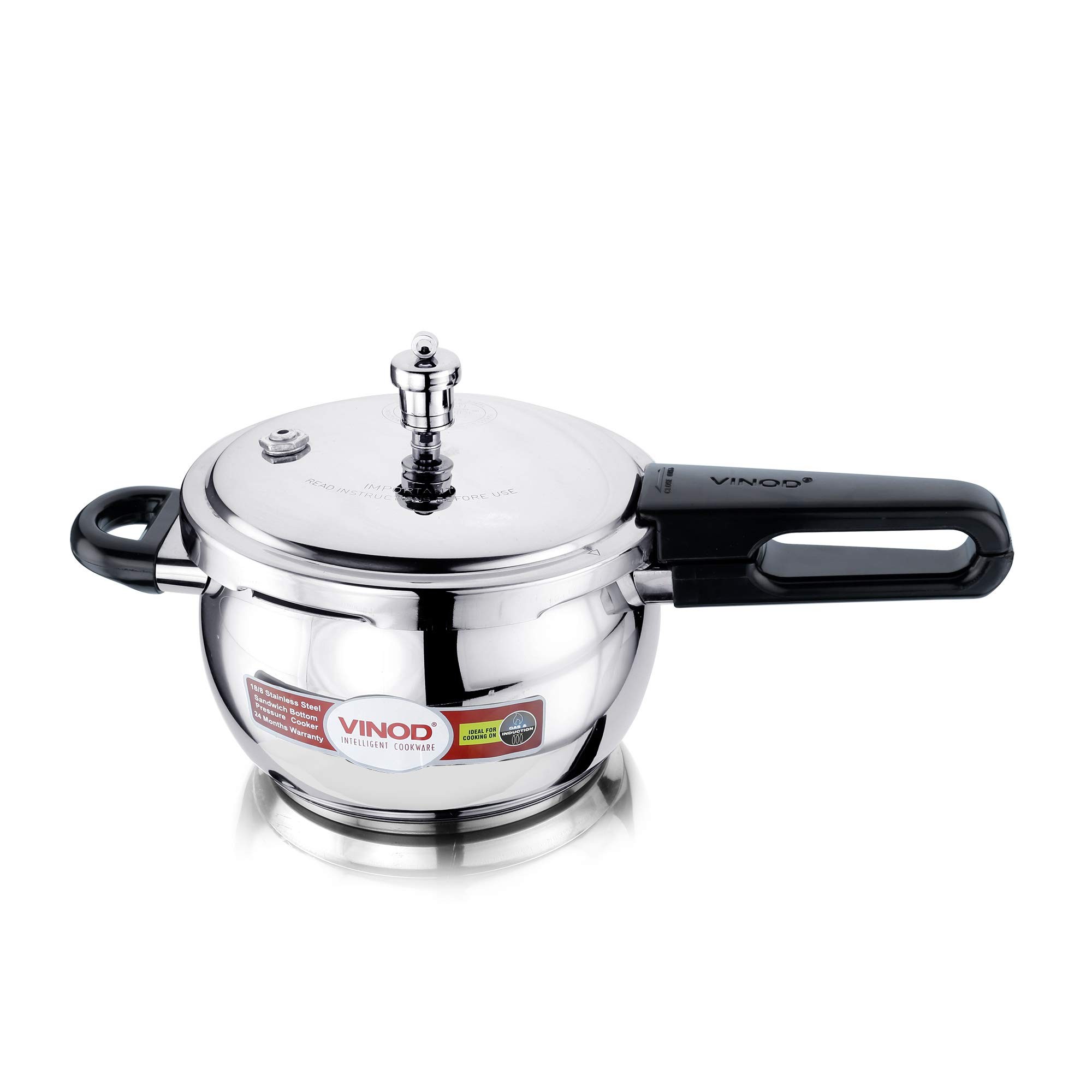 Vinod Stainless Steel Pressure Cooker 6 LTR