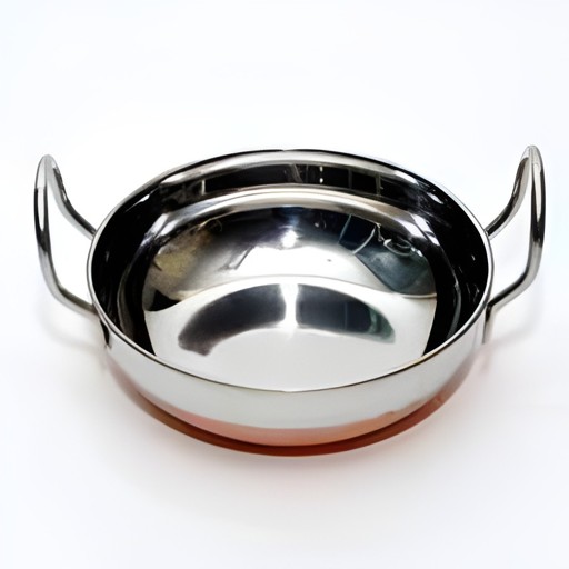 Copper Stainless Steel Kadai No.3 1 EACH