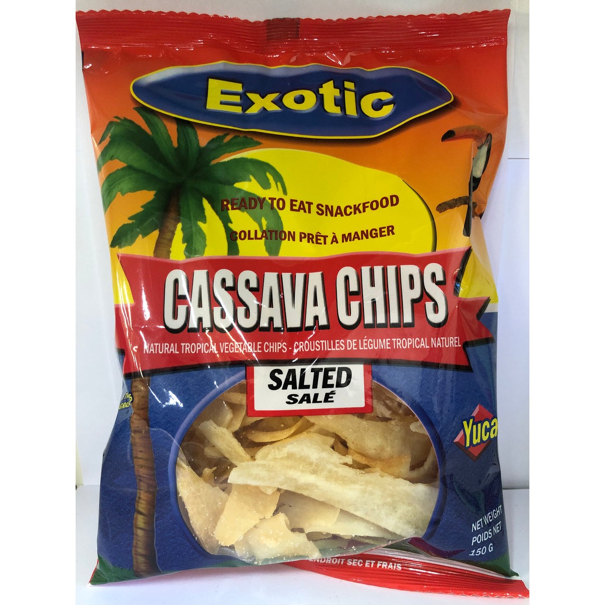 EXOTIC CASSAVA CHIPS SALTRD 150 GM
