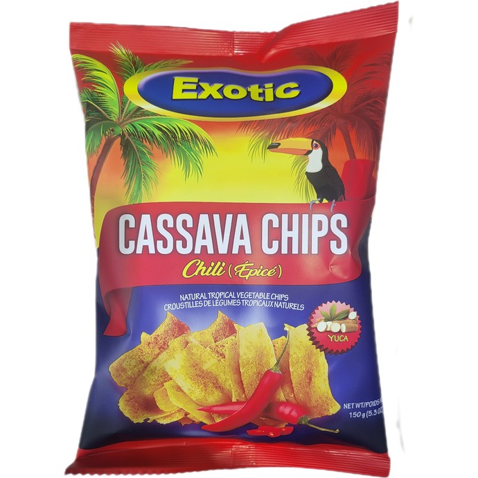 EXOTIC CASSAVA CHIPS CHILI 150 GM
