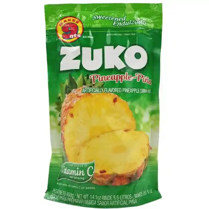 ZUKO DRINK MIX PINEAPPLE                 14.1 OZ