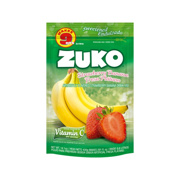ZUKO STRAWBERRY BANANA DRINK MIX         14.1 OZ