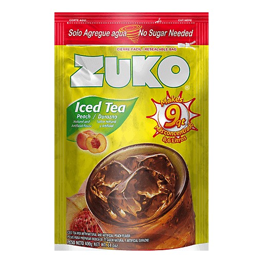 ZUKO POWDER PEACH TEA                    14.1 OZ