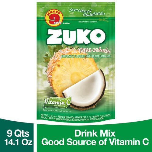 ZUKO PINA COLADA DRINK MIX               14.1 OZ