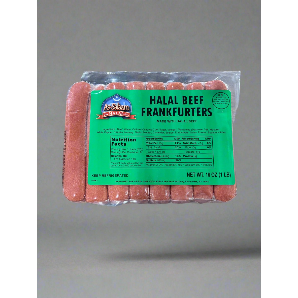 AS SALAAM BEEF HOT DOGS 16 OZ
