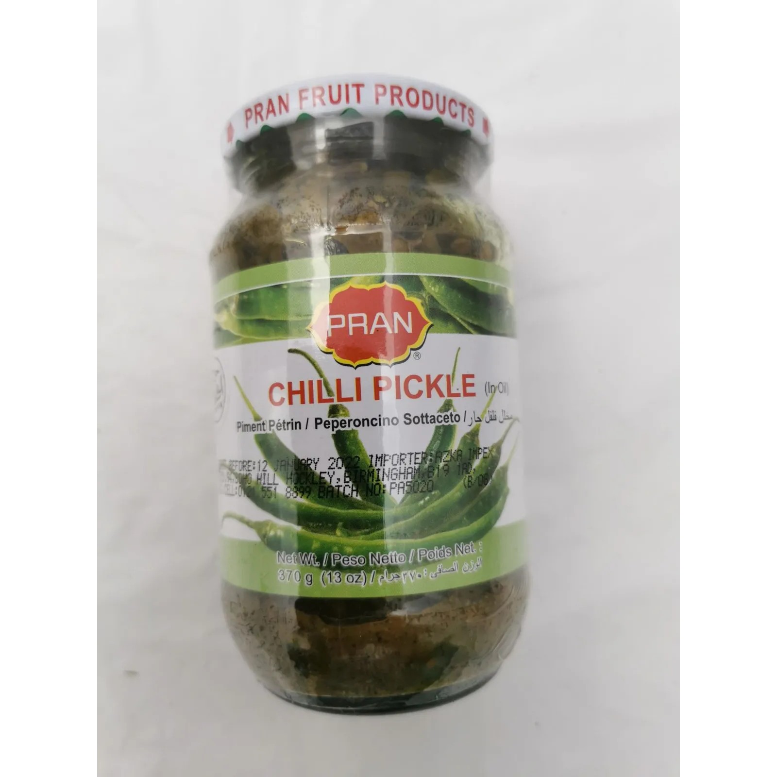 PRAN CHILLI PICKLE 370 GM
