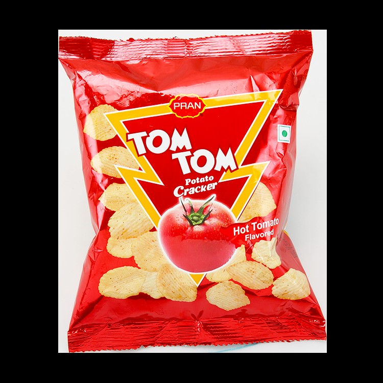 Tomtom Potato Cracker Hot Tomato   25 GM